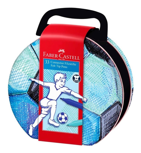 Marcadores Connector Maletín Futbol 33 Unid Faber Castell Rn