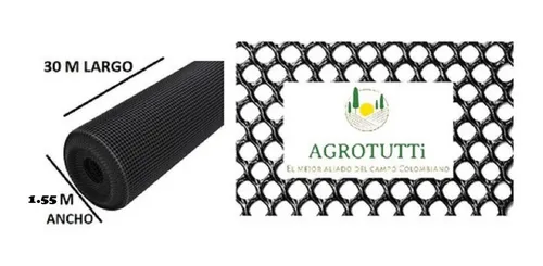 Malla Marquesinas Rollo 1.50 Mt Ancho X 30largo Secado Café