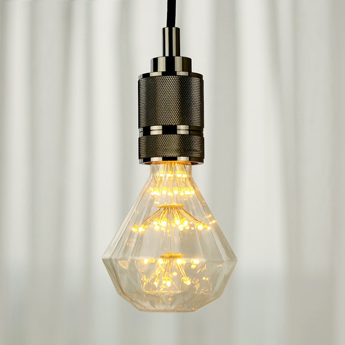Bombilla Led Vintage Globe G95 Diamond Firework, Cálida, 3 W