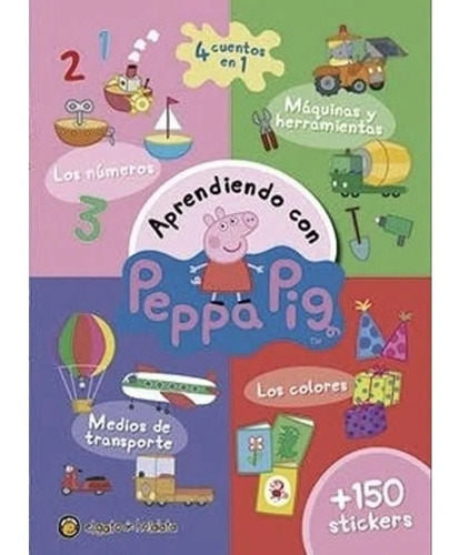 Peppa Pig - Libro Cuentos + Actividades + Stickers