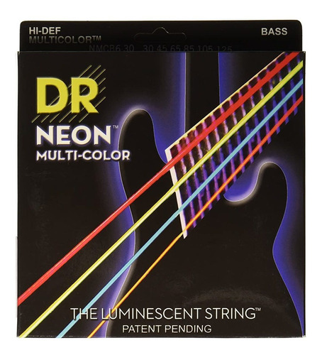 Dr Strings Nmcb6  30 Dr Neón 6 Cuerdas Para Bajo, Medio, M