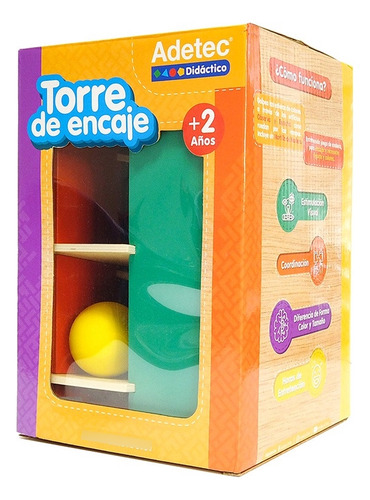 Torre De Encaje Didáctica Adetec