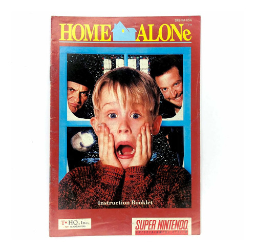 Home Alone - Manual Original De Super Nintendo