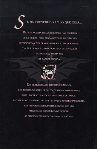 Comic Batman Tormenta De Sangre / Dracula 2 Tomos Vid (Usado)