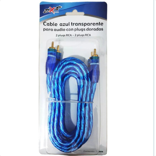 Cable Audio Rca 2 Plugs Macho A Macho Dorados 1.8m 080-087