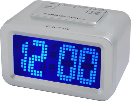 Reloj Despertador Eurotime Snooze Con Luz - Regalos Alvear