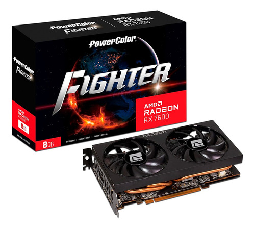 Tarjeta De Video Amd Radeon Rx 7600 Powercolor, 8gb Gddr6