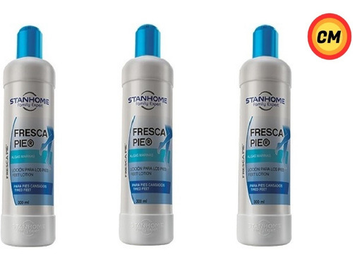 Set 3 Fresca Pie Algas Marinas 300 Ml. Revitaliza Piernas   