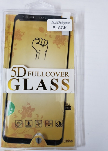 Mica Cristal Samsung S8 Edge Plus Curva Negra 5d 