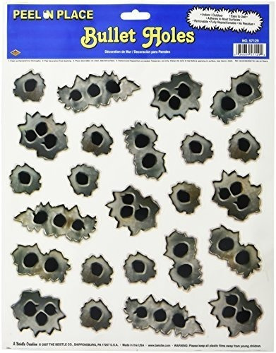 Bullet Holes Peel 'n Place Party Accesorio (1 Cuenta) (24