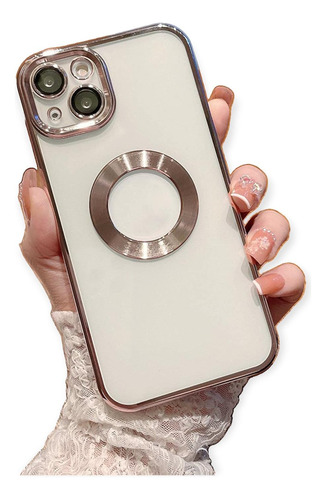 Funda De Lujo Goma Para iPhone 13 + Mica Elegante Protectora