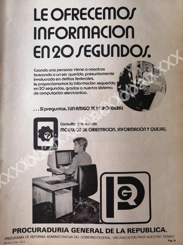 Cartel Pgr. Procuraduria Federal De La Republica 1981 48