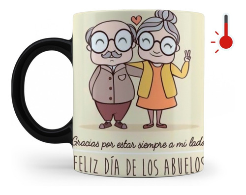 Taza Mágica Día De Los Abuelos Bonito Regalo