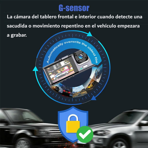 Cámaras Para Vehículos.tres Cámaras.vigilancia De 360 Grados