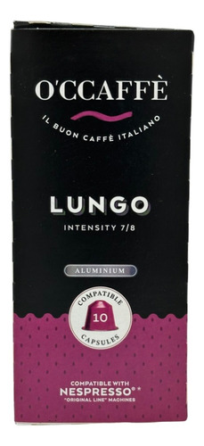 Occaffe Lungo 10 Capsulas Compatibles Con Nespresso Aluminio