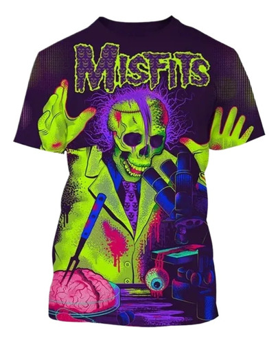 Camiseta De Manga Corta Con Estampado 3d The Misfits