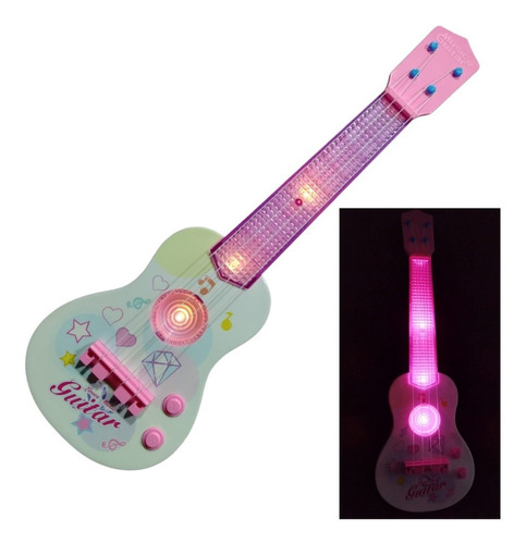 Guitarra Musical Luces Y Sonidos Regalo Niñas 