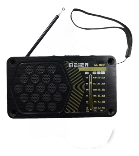 Radio Portatil Retro C/ Linterna Recargable/pilas 4 Bandas