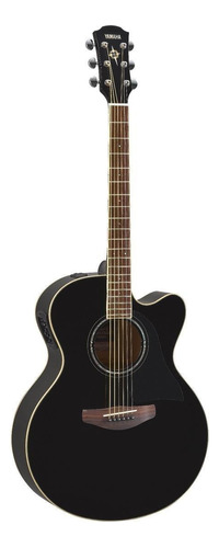 Guitarra Electroacústica Yamaha CPX600 para diestros black brillante