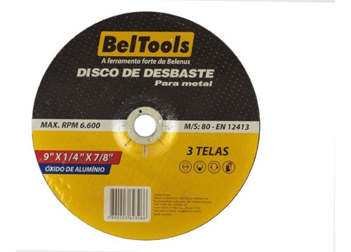 Disco De Desbaste 9 X 7/8 Metal Ferro Beltools