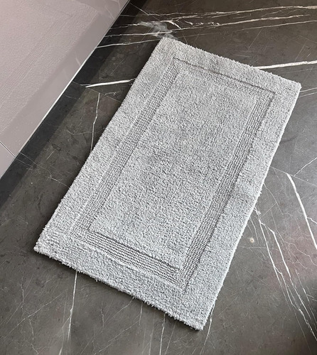 Alfombra De Baño Reversible 20 X 32 Pulgadas 100% Algodón An