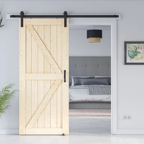 comprar Genius Iron Puerta Corrediza Madera Granero 36 X 84  Kit 6.6