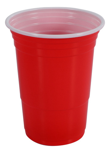 Juego De 50 Vasos De Plástico Desechables De Color Rojo, 50