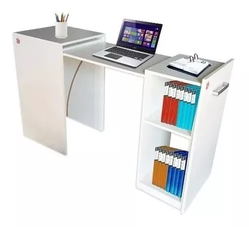 Escritorio Home Office Extensible Ambos Lados con Rieles y Ruedas. Llega  Armado – HomeWorking