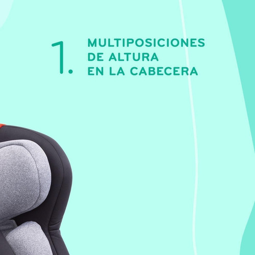Autoasiento para carro Evenflo Solare gris claro y negro
