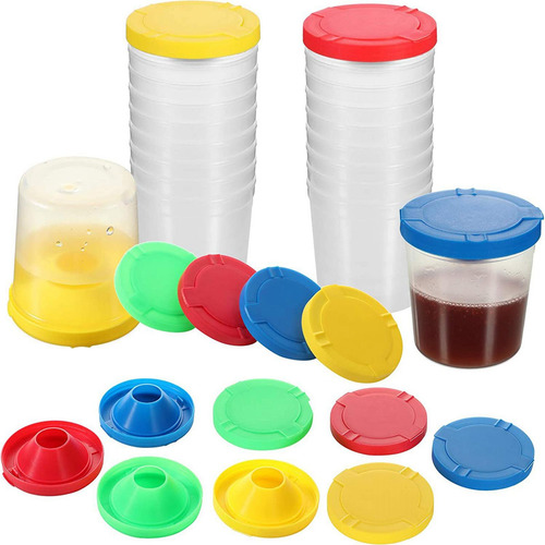 Vasos De Pintura, Juego De Pinceles, Pinceles De Acuarela,