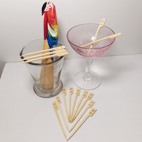 150 Espeto Enfeite Oriental 9cm Evento Lanches Coquetel