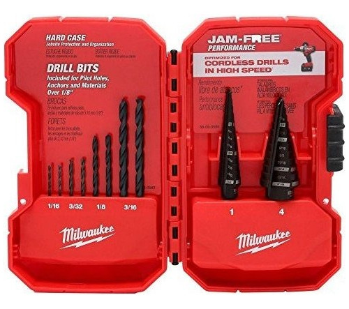 Kit De Brocas Escalonadas Milwaukee (10 Piezas) -48-89-9222