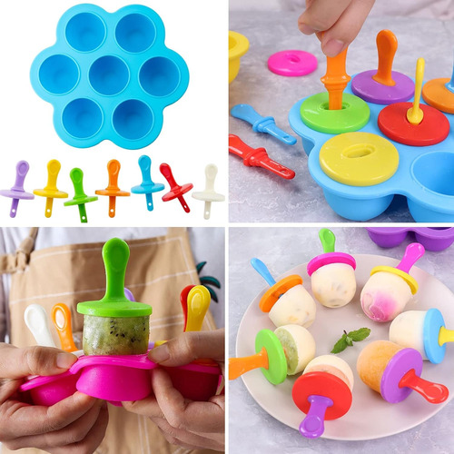 Moldes Para Paletas De Hielo De Silicona, Molde Para Hielos