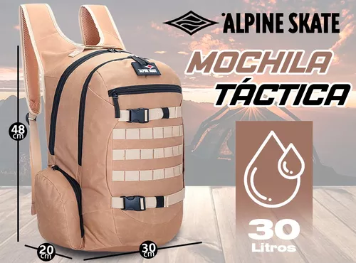 Mochila Militar Alpine Skate Tactica Camping C/ Molle Grande