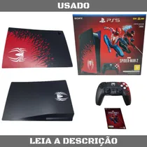 Comprar Faceplate Spider-man 2 Tampa Ps5 Disco + Dualsense + Luva Preto Marvel’s Spider Man 2 Limited Edition