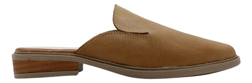 Zuecos Slippers Mule Sueco Mujer Cuero Vacuno Marron Kabul