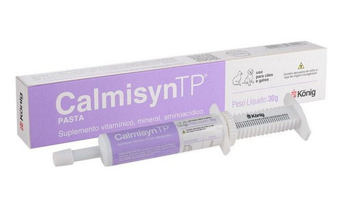 Suplemento Alimentar Calmisyn Tp Para Cães E Gatos 30g Konig