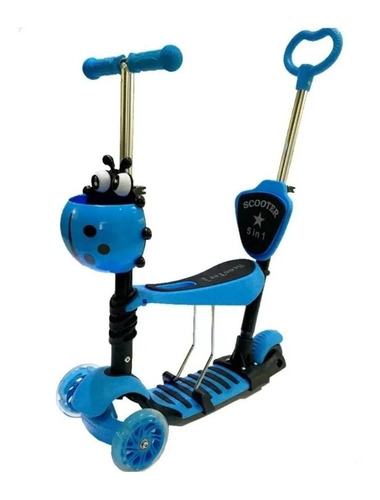 Scooter Infantil 5 En 1, Ruedas  Luces Led Mono Patin 445