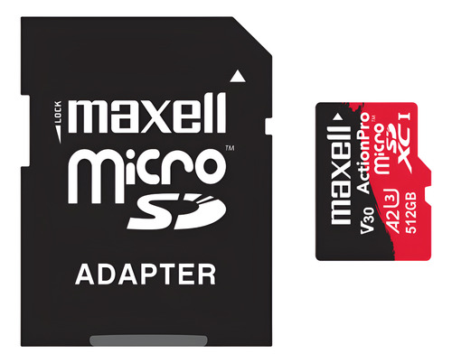 Tarjeta Microsd Maxell 512gb Uh-3 8k A2 180mb/s