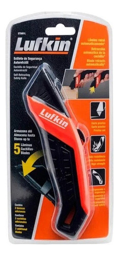 Estilete Trapezoidal De Seguranca Retratil Lufkin Ets001l