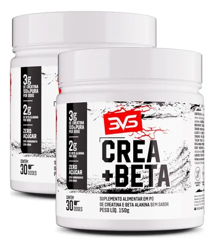 2 Unidades Da Creatina + Beta Alanina Fórmula Avançada Sem Sabor