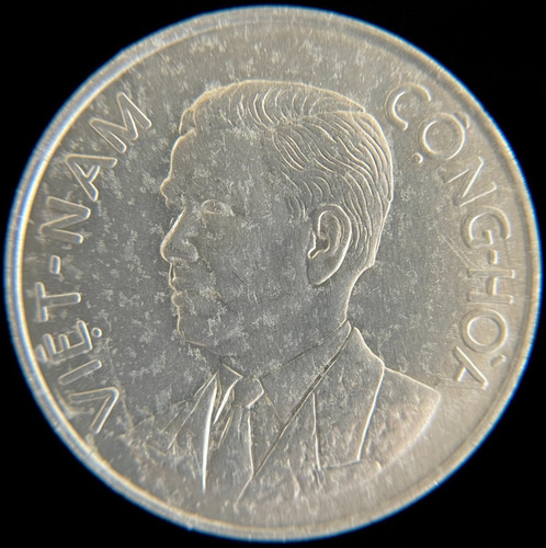 Vietnam Del Sur, 50 Xu, 1963. Ngo Dihn Diem. Sin Circular (Usado)