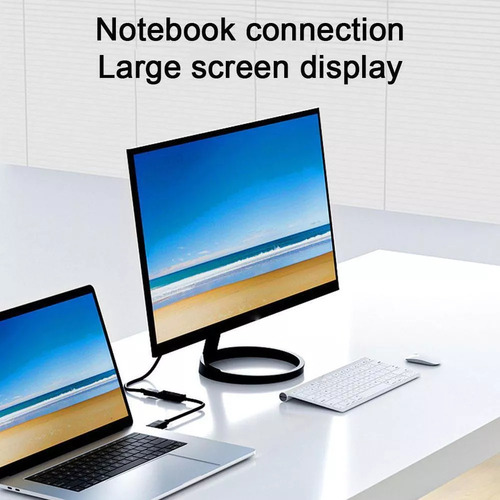..cabo Adaptador Compatível Com Displayport 4k Para Hdmi Ma