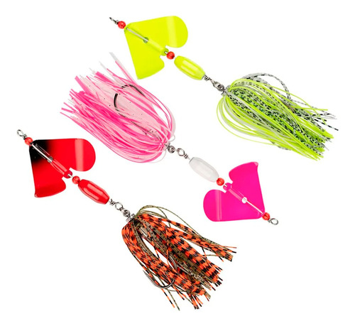  3 Spinner De Pesca Señuelos Buzzbait De Vibración