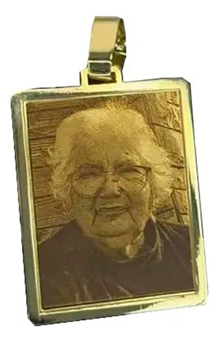 Dije Foto Medalla Oro 18 K Grabá Tu Imagen Personalizada No1 Dorado