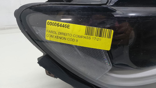 Farol Direito Jeep Compass 17 18 19 20 21 Com Xenon (Usado)