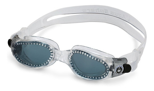 Óculos De Natação Aqua Sphere Kaiman Feminino Profissional Cor Transparente detalhe cinza / Lente fumê