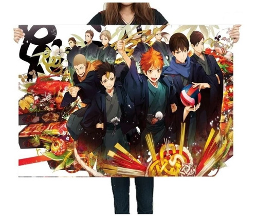 Afiche Poster Haikyuu 100 X 60 Cm Animemotion