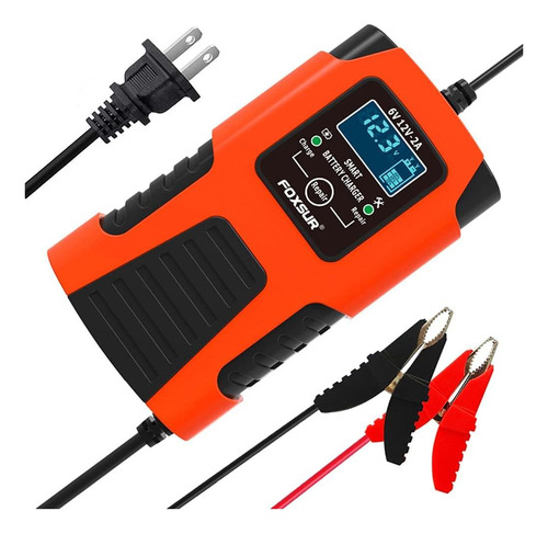 Cargador Automático Para Batería De Auto Foxsur 2amp