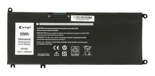 Bateria Para Notebook Dell Latitude 15-3580 3600 Mah Preto